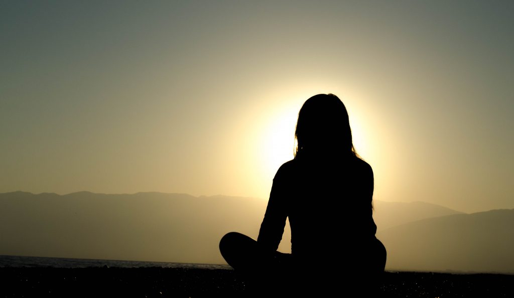 Mindfulness: Meditating At Sunset